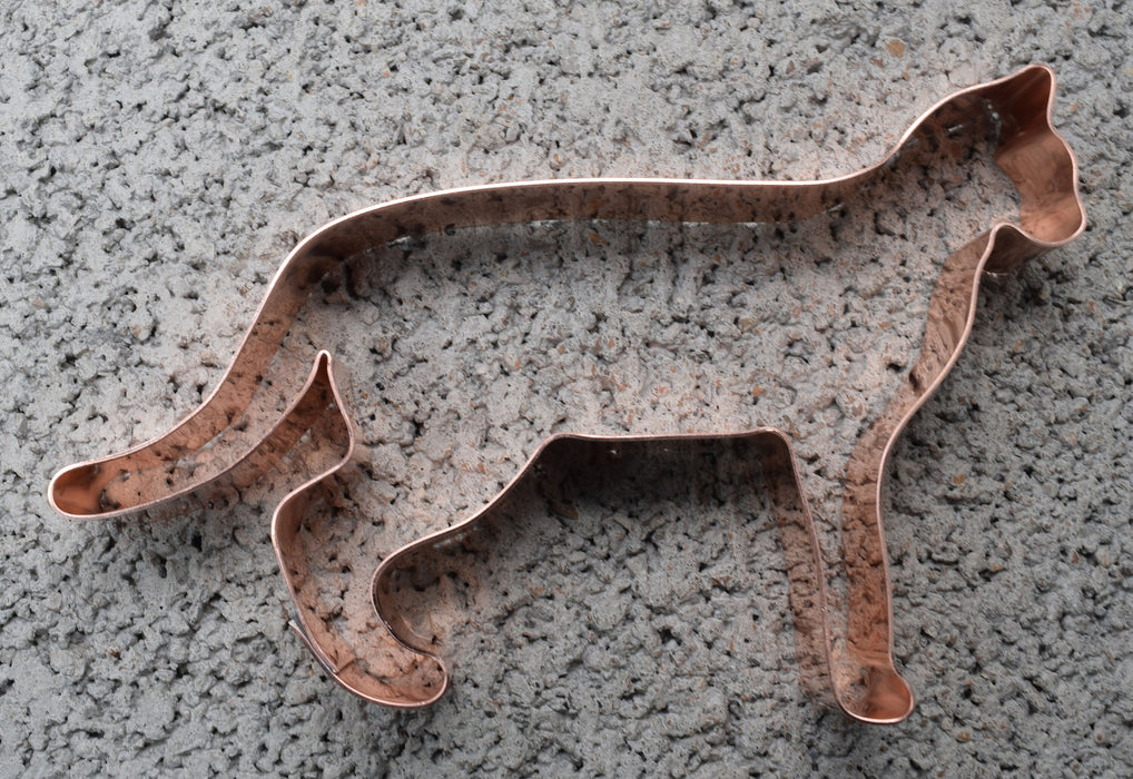 Savannah Cat Copper Cookie Cutter - Handcrafted by The Fussy Pup