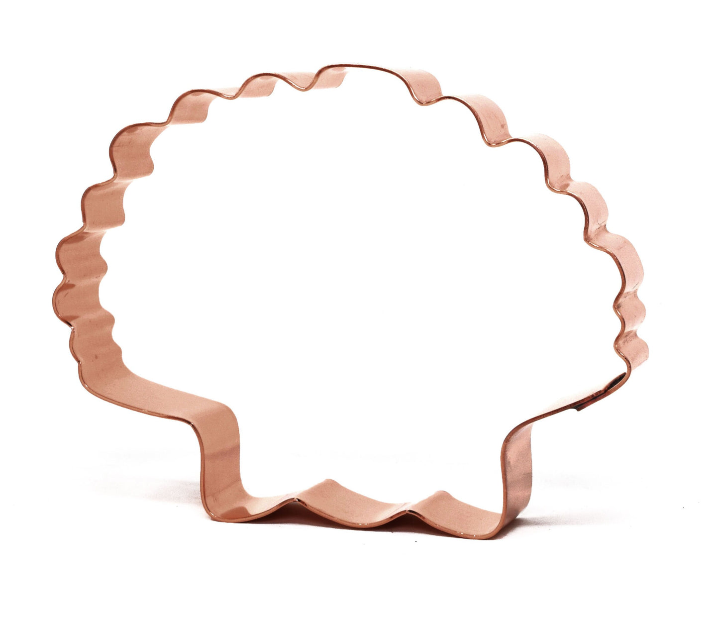 Scallop Ocean Sea Shell ~ Copper Cookie Cutter - Handcrafted by The Fussy Pup