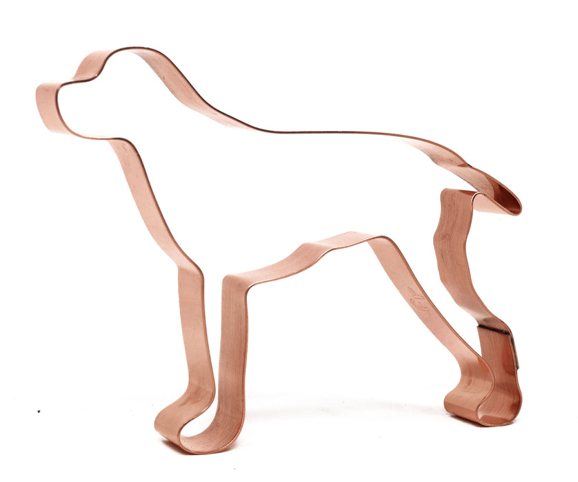 No. 1 Braque Francais Pyrenean Metal Dog Breed Cookie Cutter 4.25 X 3.75 inches - Handcrafted Copper Cookie Cutter by The Fussy Pup