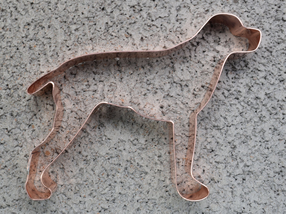 No. 1 Braque Francais Pyrenean Metal Dog Breed Cookie Cutter 4.25 X 3.75 inches - Handcrafted Copper Cookie Cutter by The Fussy Pup