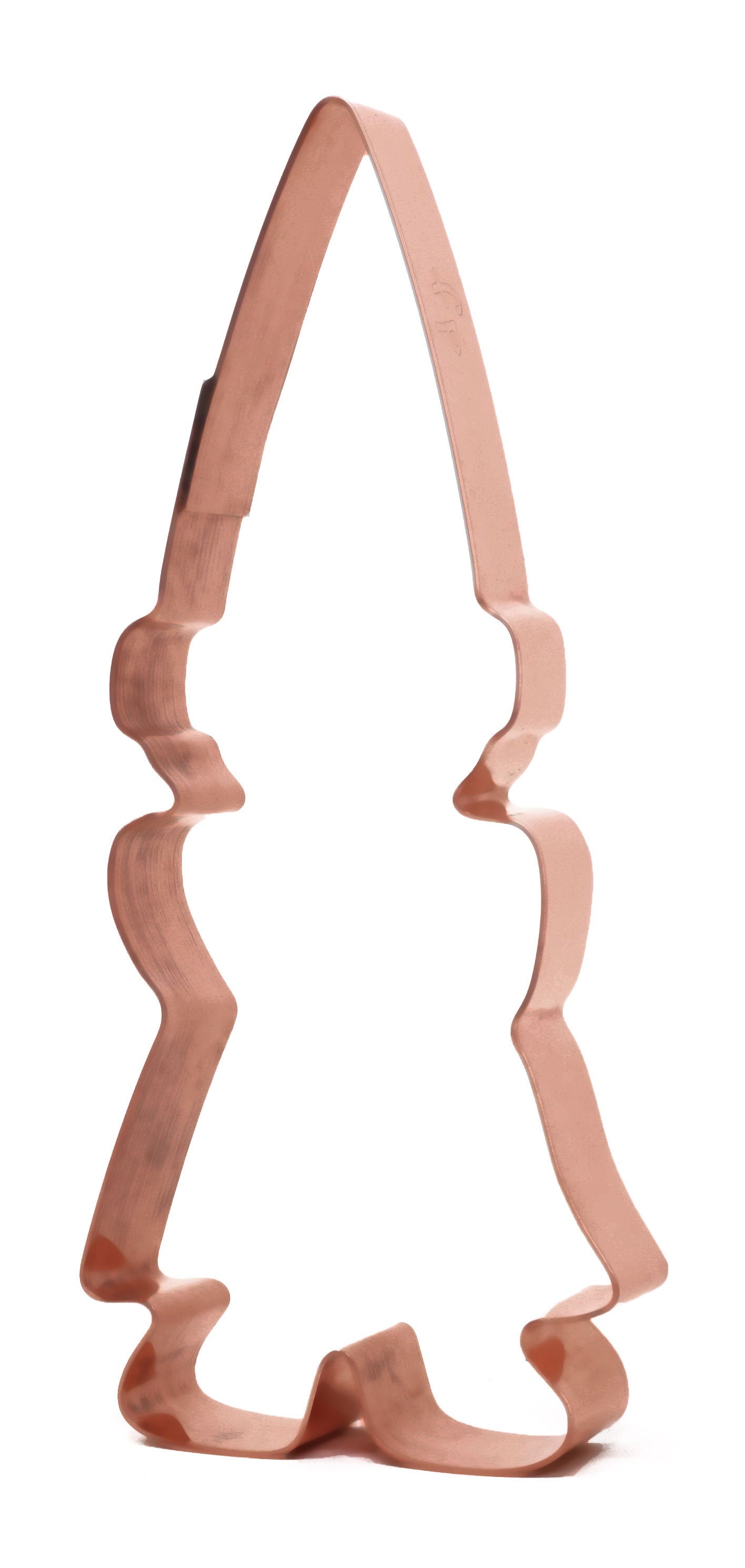 Girl Garden Gnome Copper Cookie Cutter, 2.25 x 5.25 inches