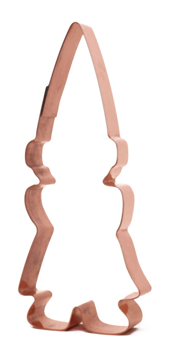 Girl Garden Gnome Copper Cookie Cutter, 2.25 x 5.25 inches