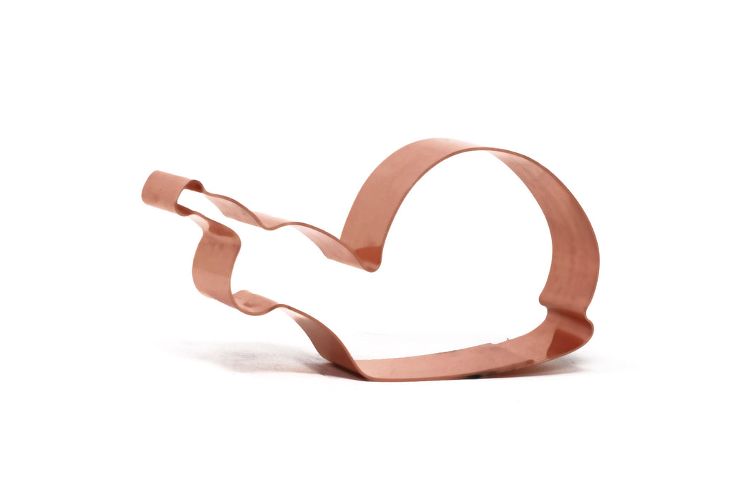 Small 4 X 1.75 inch Garden Snail Copper Cookie Cutter