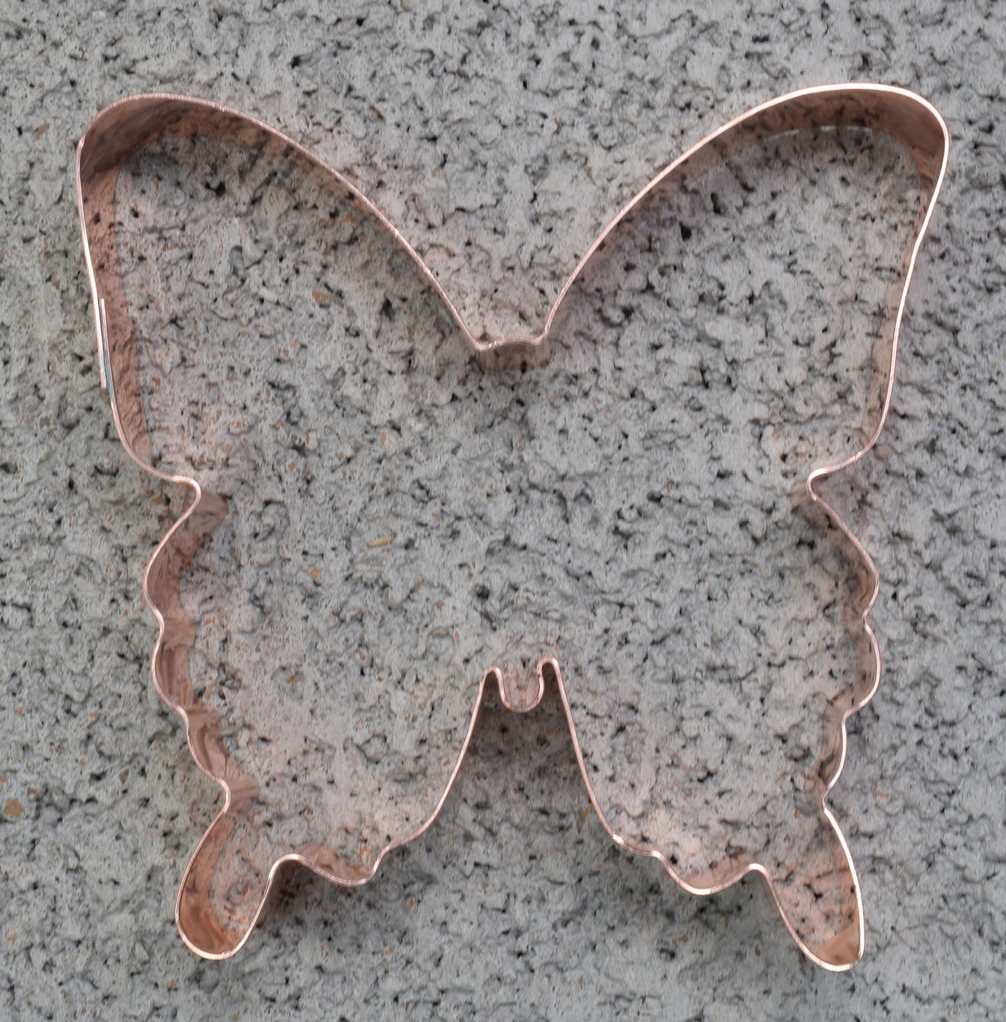 Swallowtail Butterfly Copper Cookie Cutter 4 X 4 inches - Handcrafted by The Fussy Pup