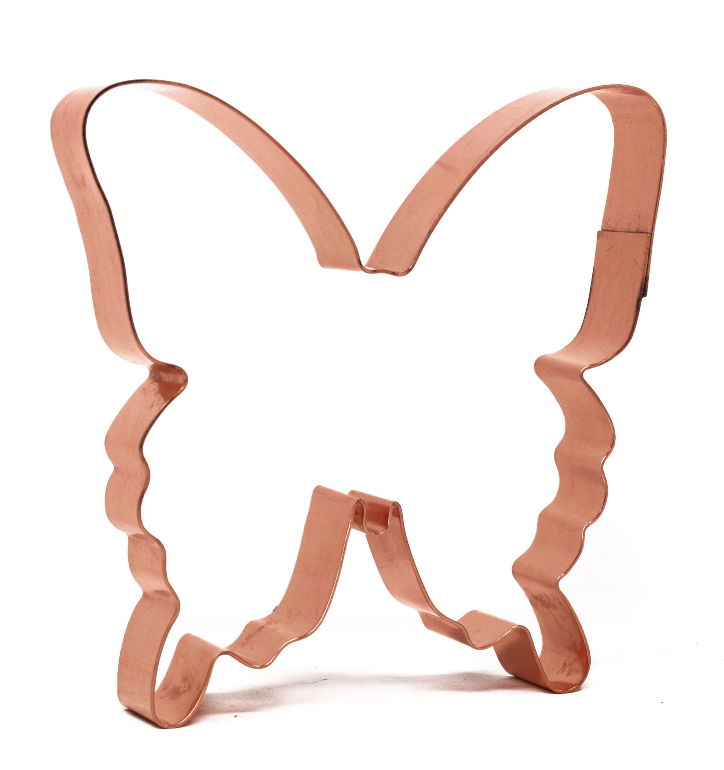 Swallowtail Butterfly Copper Cookie Cutter 4 X 4 inches - Handcrafted by The Fussy Pup