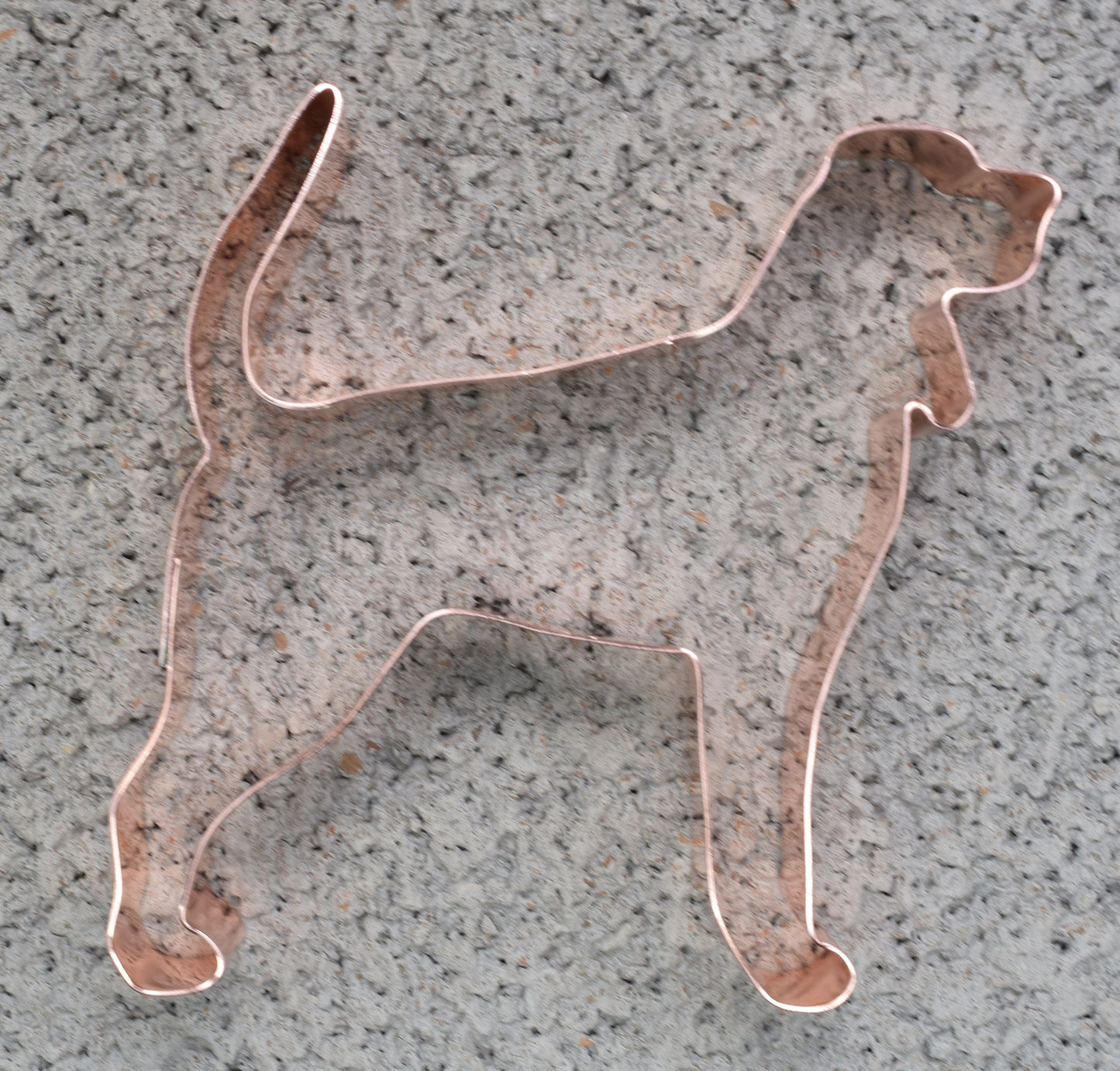 No. 1 Black and Tan Coonhound Copper Dog Breed Cookie Cutter 3.5 X 3.75 inches - Handcrafted by The Fussy Pup