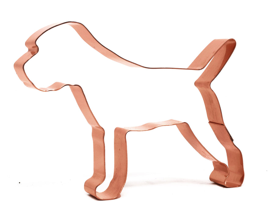 No. 1 Border Terrier Copper Dog Breed Cookie Cutter 4.75 X 3.5 inches - Handcrafted by The Fussy Pup