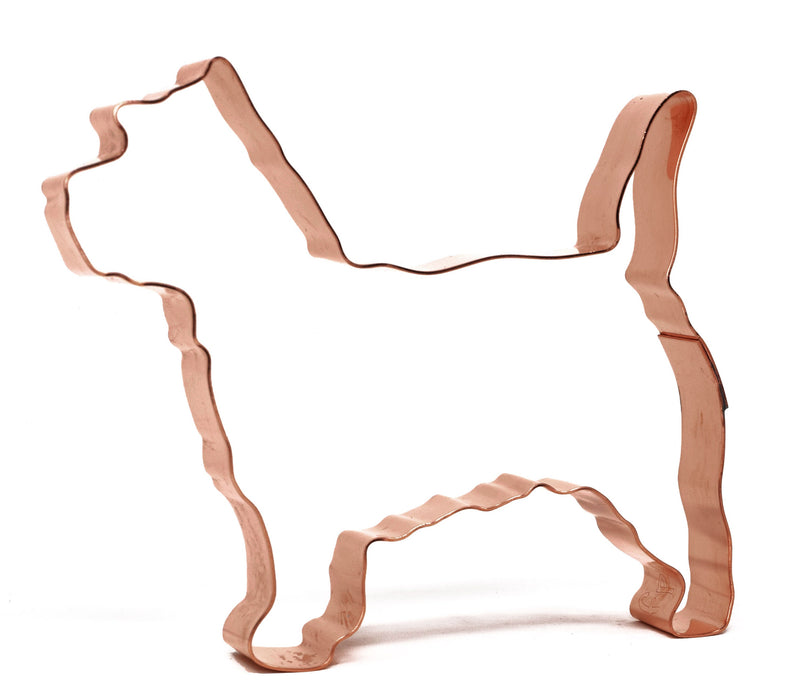 No. 1 Cairn Terrier Copper Dog Breed Cookie Cutter 4.25 X 4 inches - Handcrafted by The Fussy Pup