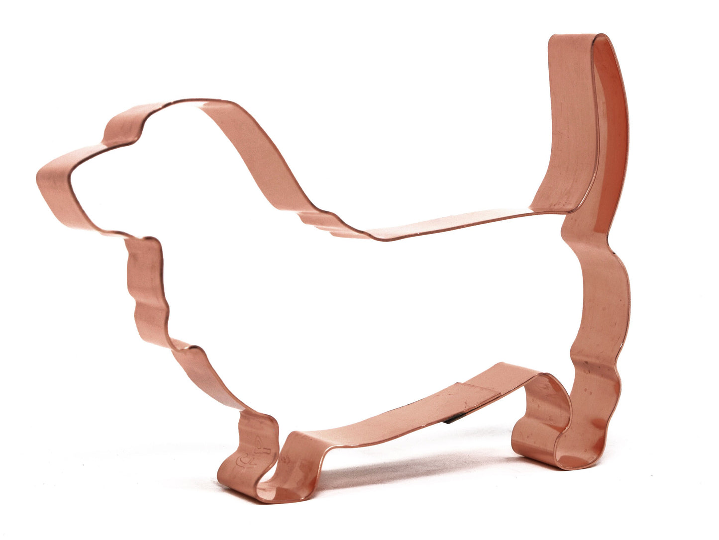 No. 1 Basset Hound Copper Dog Breed Cookie Cutter 4.75 X 3.25 inches - Handcrafted by The Fussy Pup