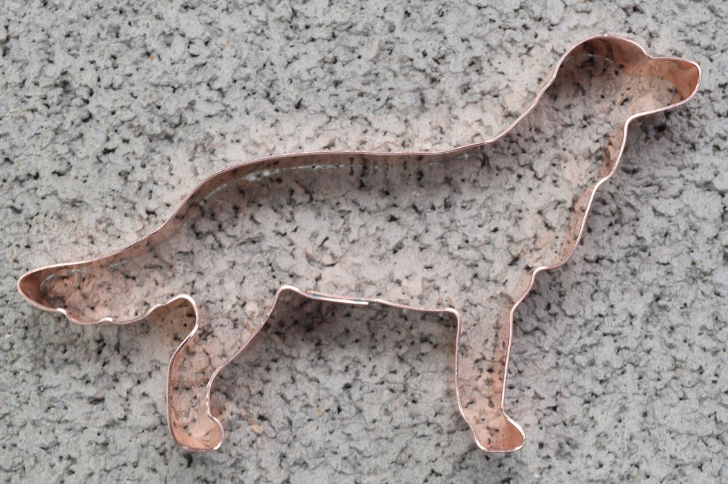 No. 1 Drentsche Patrijshond Metal Dog Breed Cookie Cutter 4.75 X 3 inches - Handcrafted Copper Cookie Cutter by The Fussy Pup