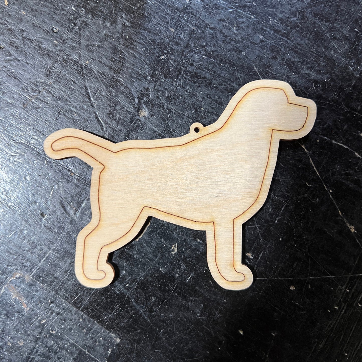 8 Labrador Retriever Dog - Paint Your Own DIY Ornament - Ready to Make Craft Kit w/ Laser Cut Wood Shapes Paint - Brushes - Palette