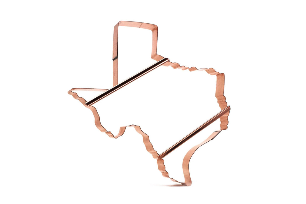 Big 10 Inch Heavy Duty Metal State of Texas Cookie Cutter - Handcrafted Solid Copper Cookie Cutters for Makers and Bakers by The Fussy Pup - The Fussy Pup - Cookie Cutter