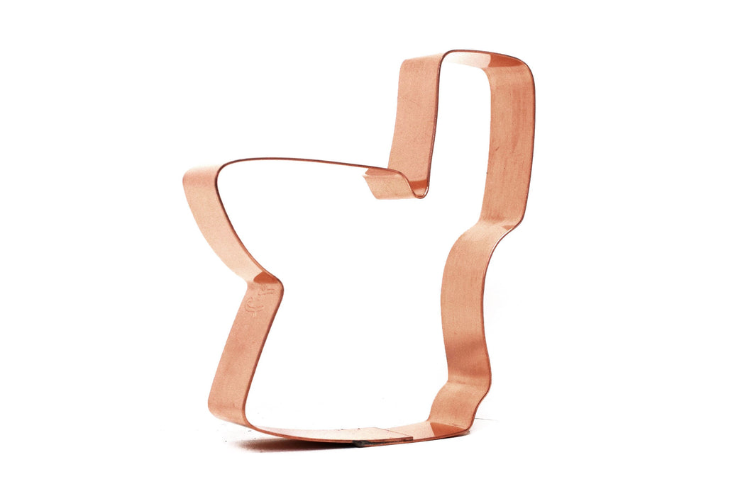 Toilet Cookie Cutter 3 X 3.5 inches - Handcrafted Copper Cookie Cutter by The Fussy Pup