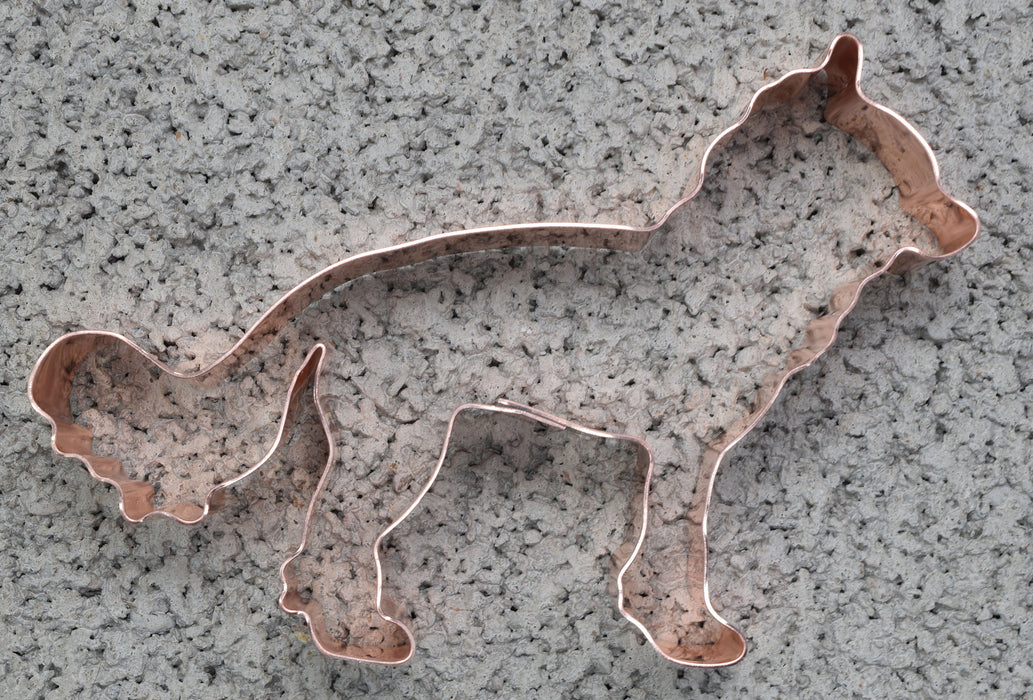 No. 1 Chinese Crested Dog Breed Cookie Cutter 4.75 X 3.25 inches - Handcrafted Copper Cookie Cutter by The Fussy Pup