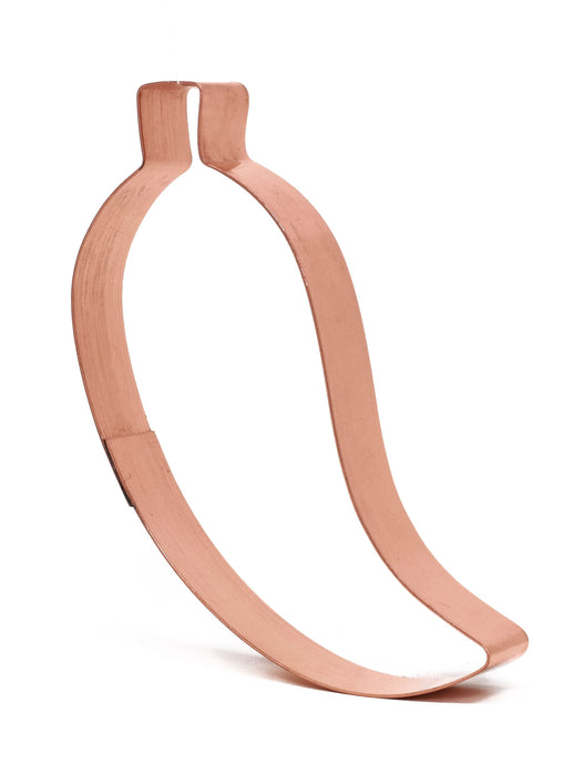 Chunky Jalapeno Cookie Cutter 5 X 2.25 inches - Handcrafted Copper Cookie Cutter by The Fussy Pup