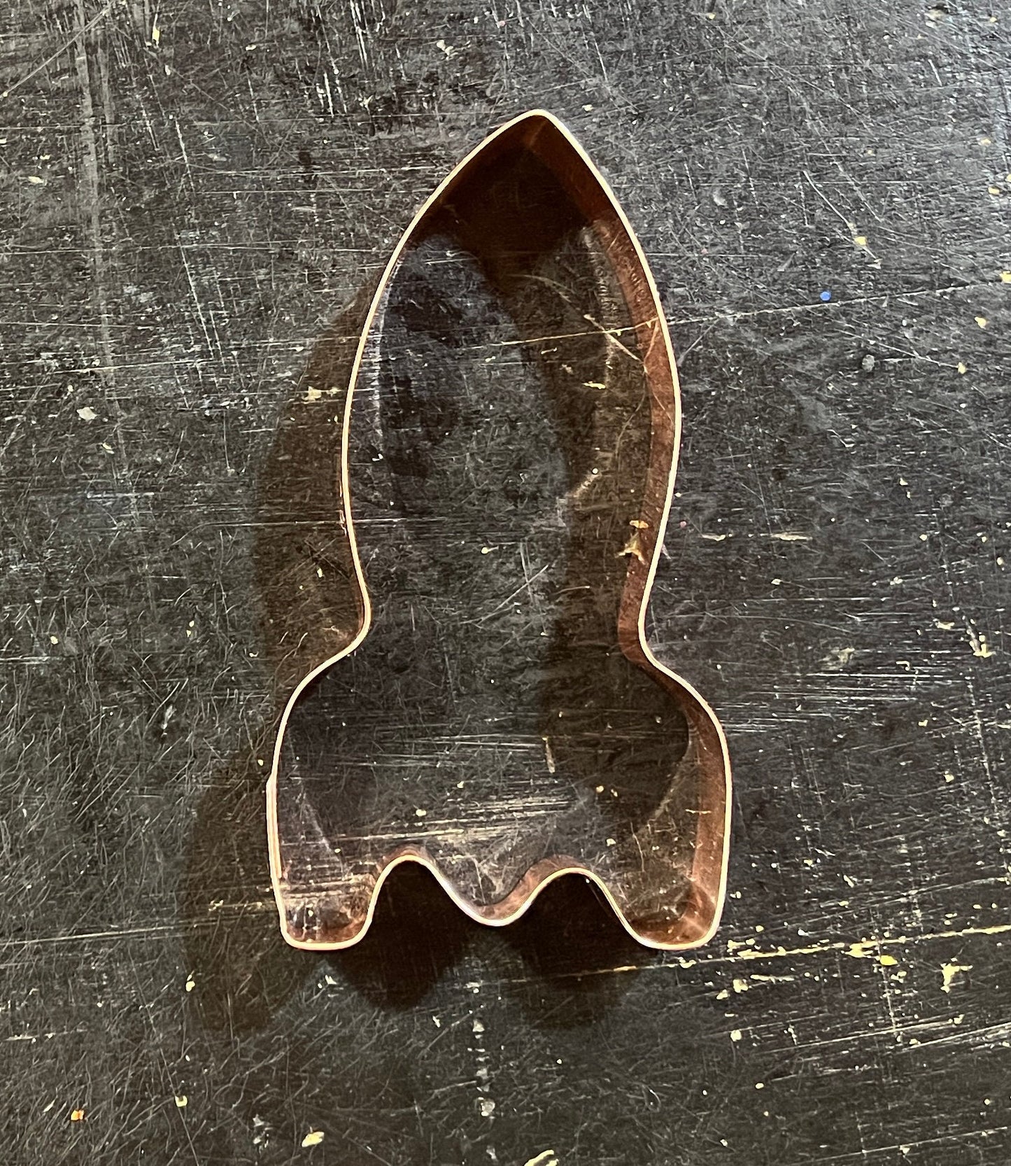 Simple Rocket Ship Cookie Cutter 5 X 2.75 inches - Handcrafted Copper by The Fussy Pup