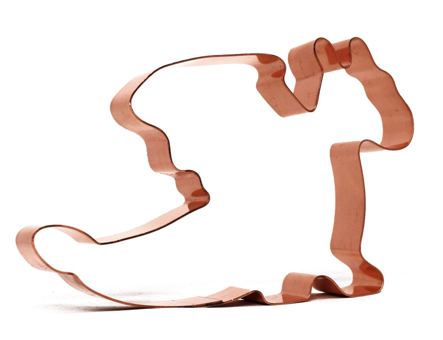 Simple Dragon Cookie Cutter 5.25 X 3.5 inches - Handcrafted Copper Cookie Cutter by The Fussy Pup