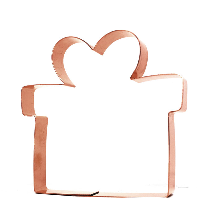 Simple Gift Box with Bow Cookie Cutter 4.25 X 4 inches