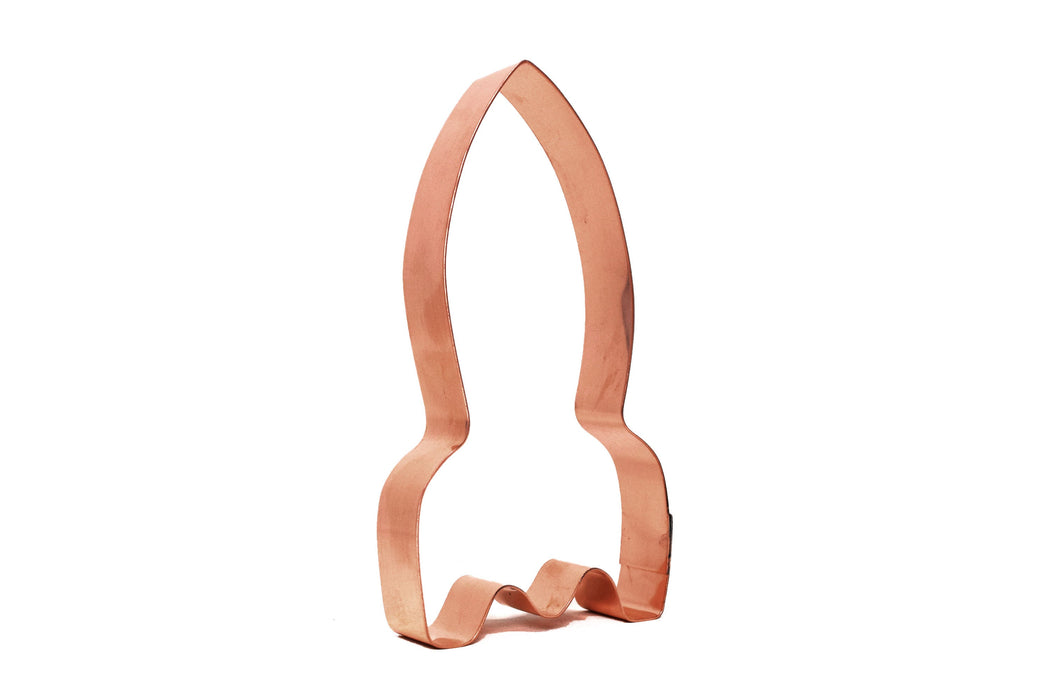 Simple Rocket Ship Cookie Cutter 5 X 2.75 inches - Handcrafted Copper by The Fussy Pup