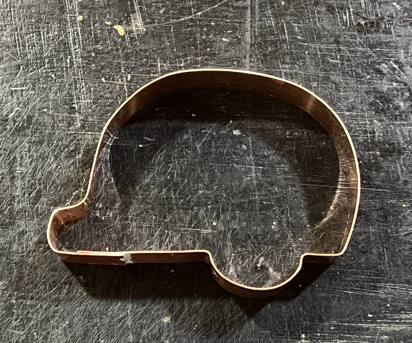 Simple Teardrop Camper Trailer Cookie Cutter 4.25 X 3.25 inches - Handcrafted Copper by The Fussy Pup