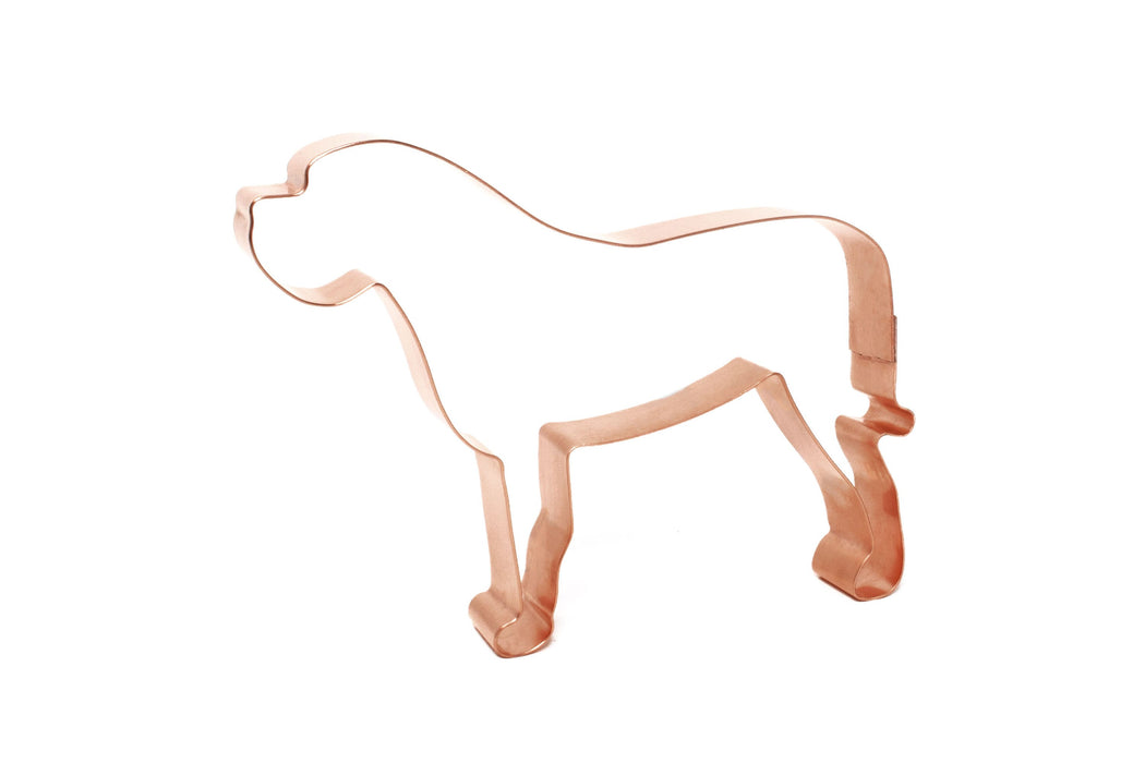 Mastiff Dog Breed Cookie Cutter 5.25 x 4 x 0.75 inches - Handcrafted Copper Cookie Cutter by The Fussy Pup