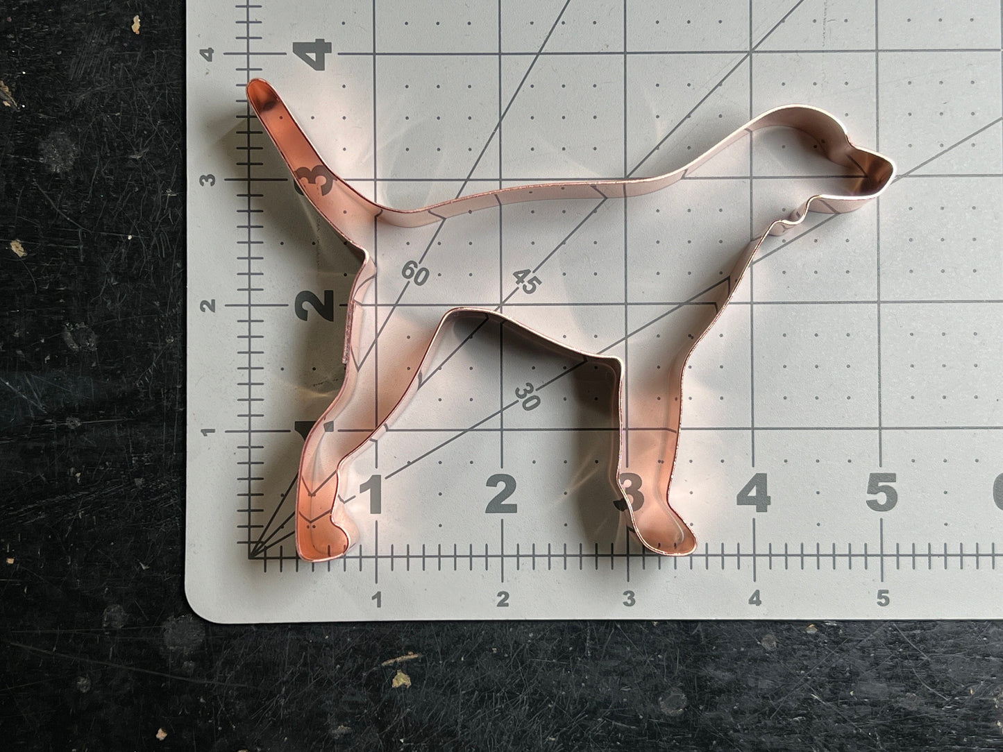 Bluetick Coonhound Dog Cookie Cutter 3.75 x 5 inches - Handcrafted Copper Cookie Cutter by The Fussy Pup