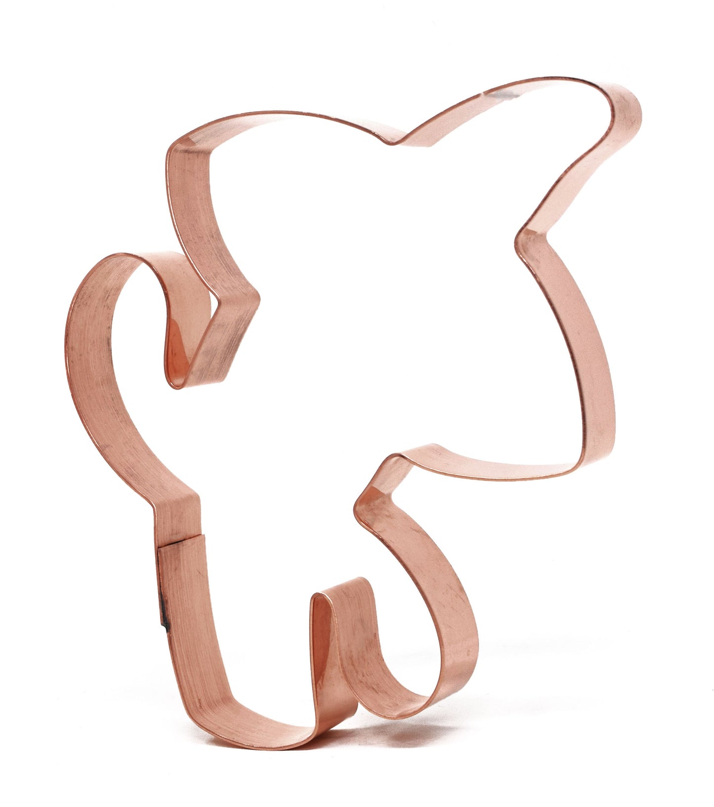 Cactus with Sombrero Cookie Cutter, Handcrafted Copper by The Fussy Pup, 4 x 4.25 Inches