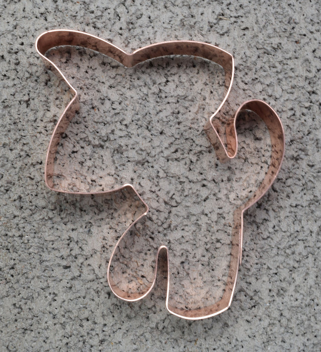 Cactus with Sombrero Cookie Cutter, Handcrafted Copper by The Fussy Pup, 4 x 4.25 Inches