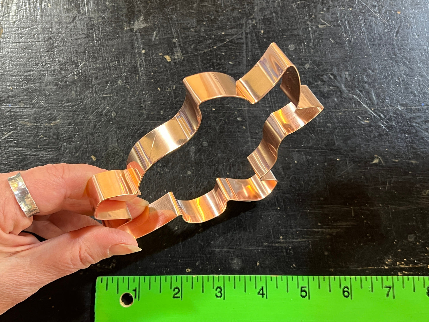 Chunky Campfire Cookie Cutter 4.25 x 5 inches, Handcrafted Copper by The Fussy Pup