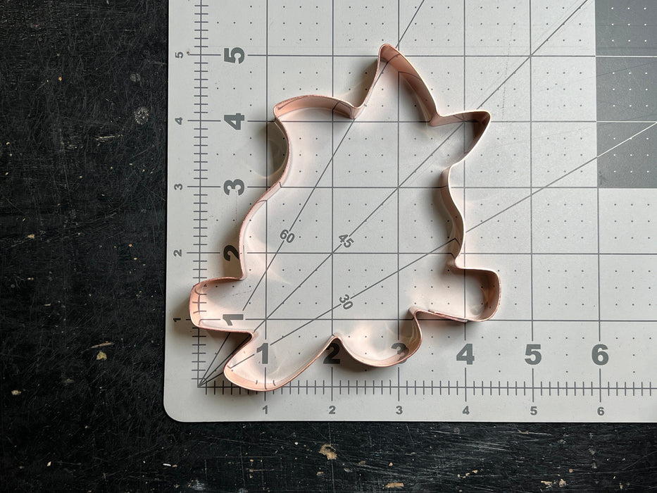 Chunky Campfire Cookie Cutter 4.25 x 5 inches, Handcrafted Copper by The Fussy Pup