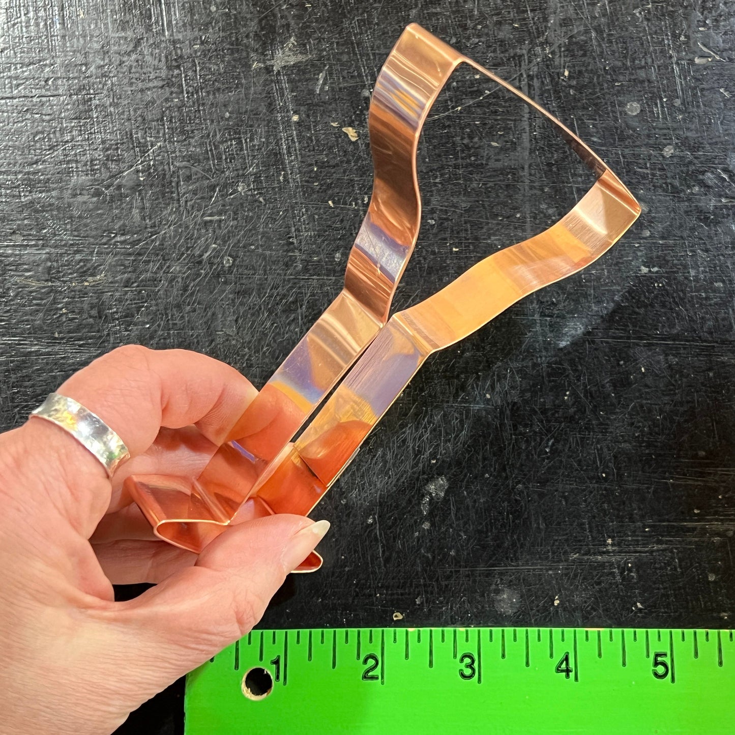 Copper Margarita Glass Cookie Cutter, 3.5 x 5.25 Inches