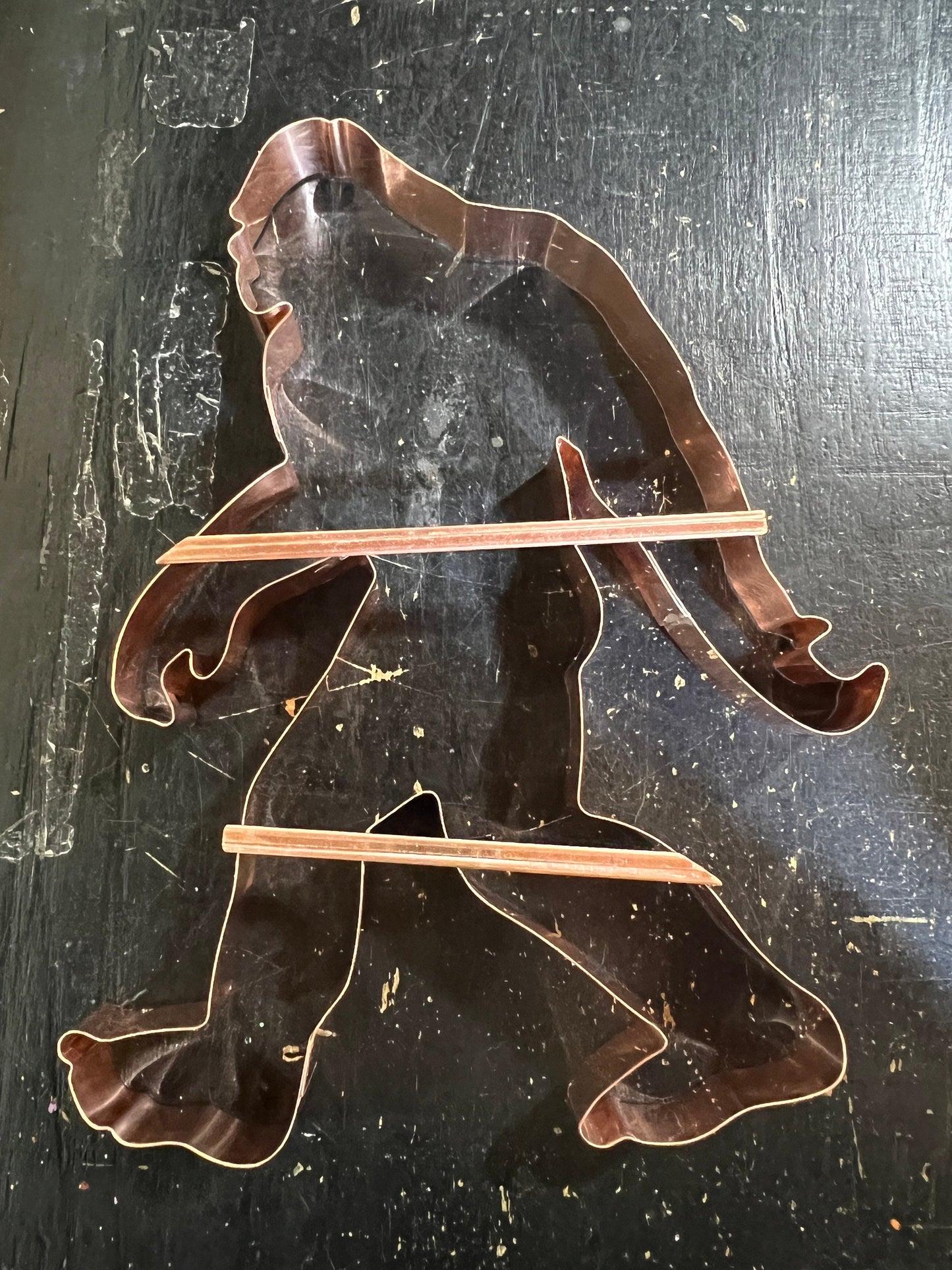 Big 12 inch Heavy Duty Sasquatch Cookie Cutter 12 x 8.75 inches - Handcrafted Copper Cookie Cutter  for Makers and Bakers by The Fussy Pup