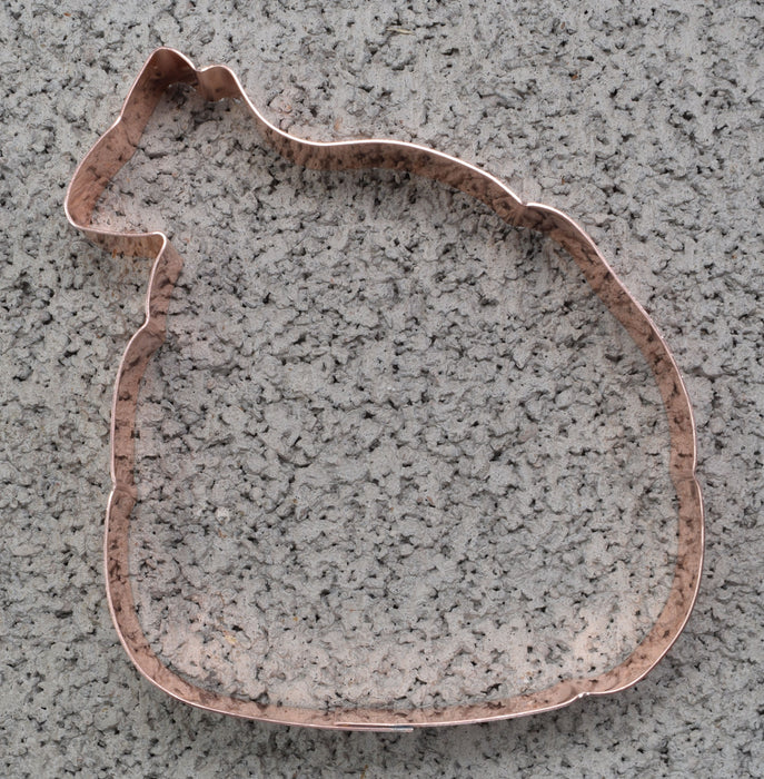 Cookie Cutter for Holiday Baking - Santa's Toy Sack or Goldfish Bag, 4.25 x 4.75 inches, Handcrafted Copper by The Fussy Pup