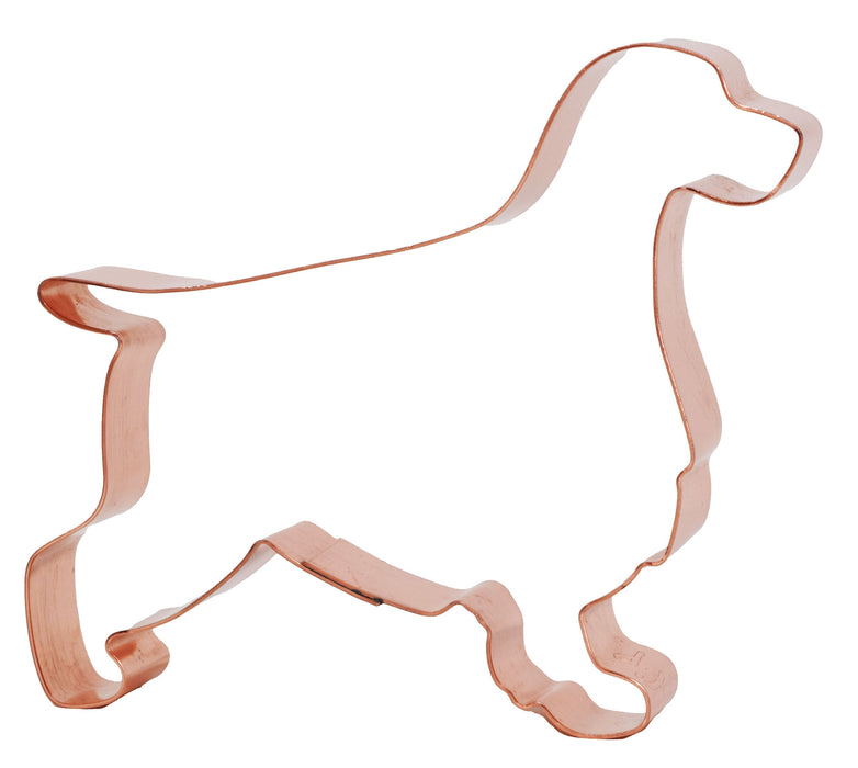 English Cocker Spaniel Dog Cookie Cutter 4.25 x 3.5 inches, Handcrafted Copper by The Fussy Pup