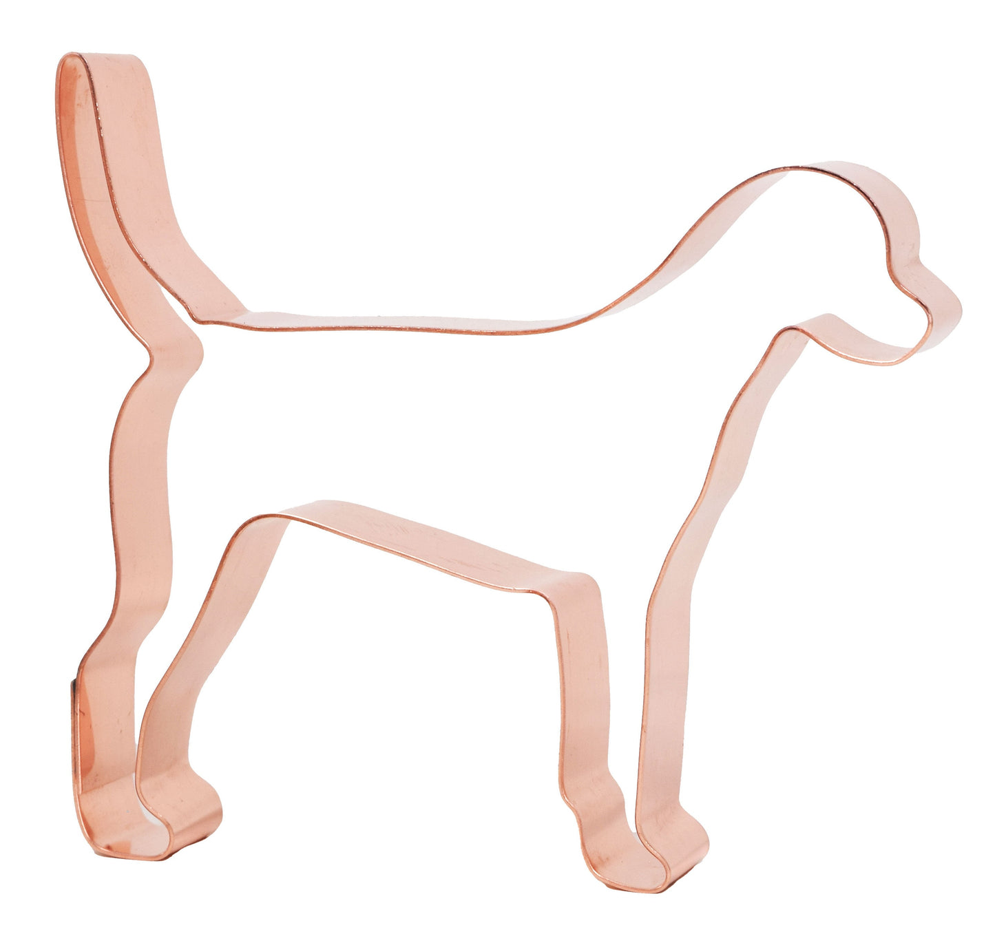 English Foxhound Dog Cookie Cutter 4.25 x 3.75 inches, Handcrafted Copper by The Fussy Pup