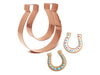 Small Horseshoe Cookie Cutter – Handmade Copper Baking Tool (3") - The Fussy Pup - 