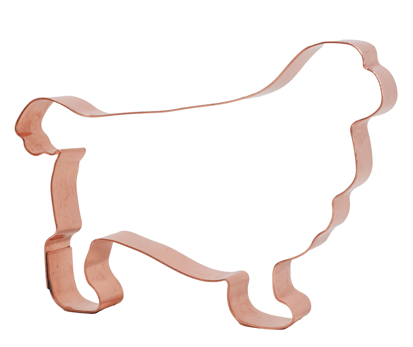 English Toy Spaniel Dog Cookie Cutter, 4.75 x 3.25 inches, Handcrafted Copper by The Fussy Pup