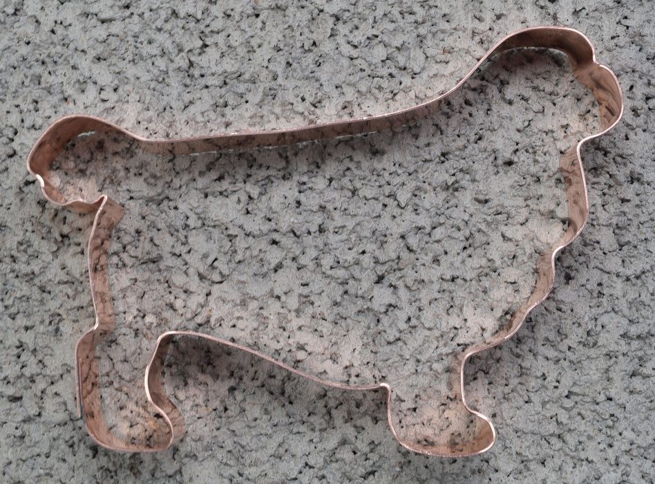 English Toy Spaniel Dog Cookie Cutter, 4.75 x 3.25 inches, Handcrafted Copper by The Fussy Pup