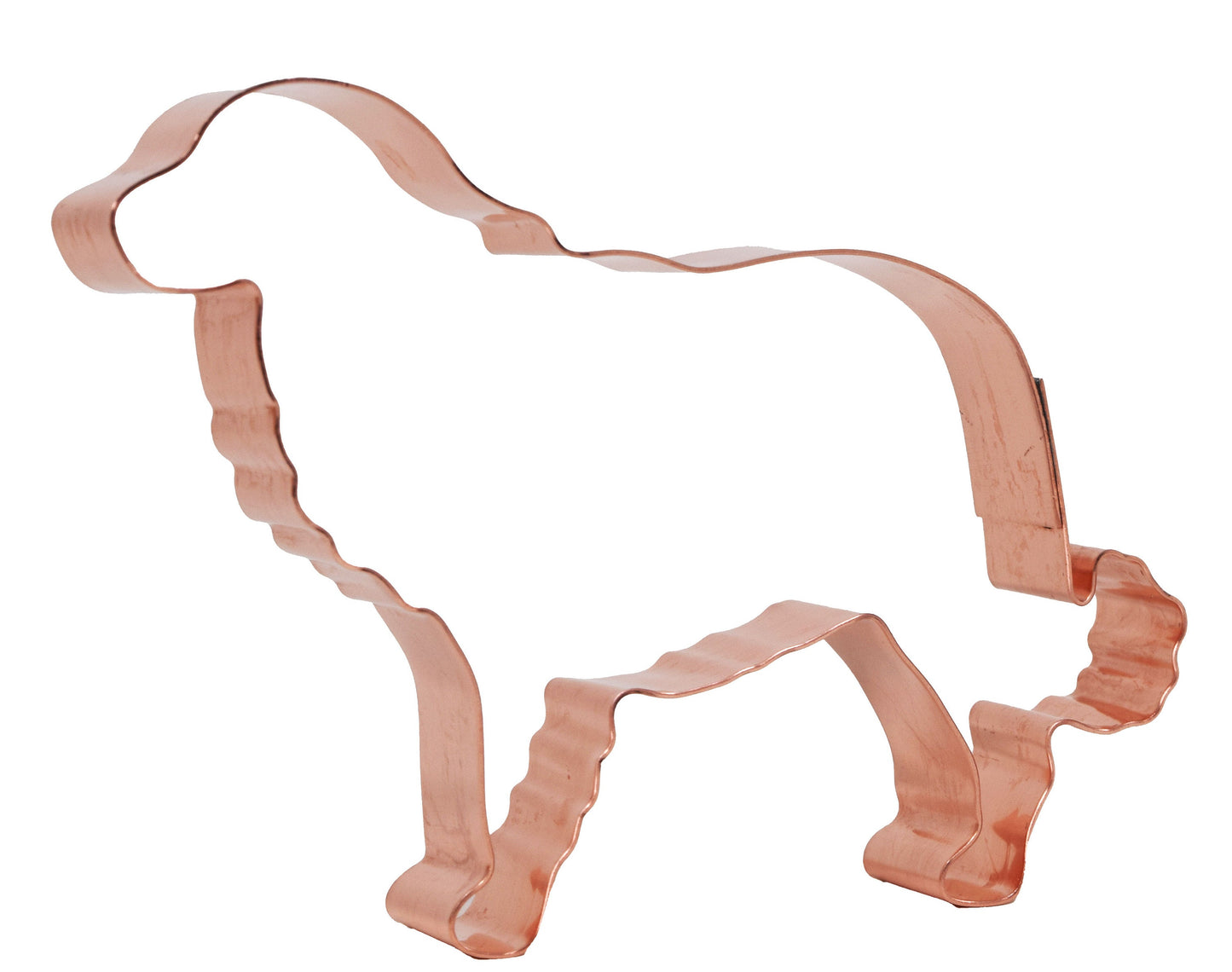 Estrela Mountain Dog Cookie Cutter, 4.75 x 3.25 inches, Handcrafted Copper by The Fussy Pup