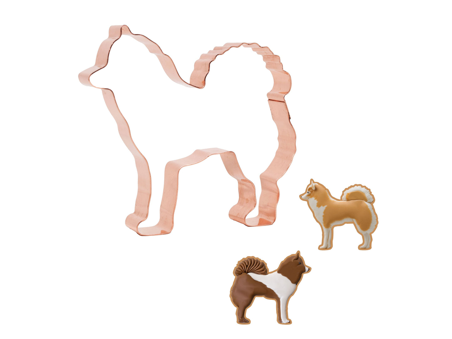 Eurasier Dog Cookie Cutter, 4 x 3.75 inches, Handcrafted Copper by The Fussy Pup