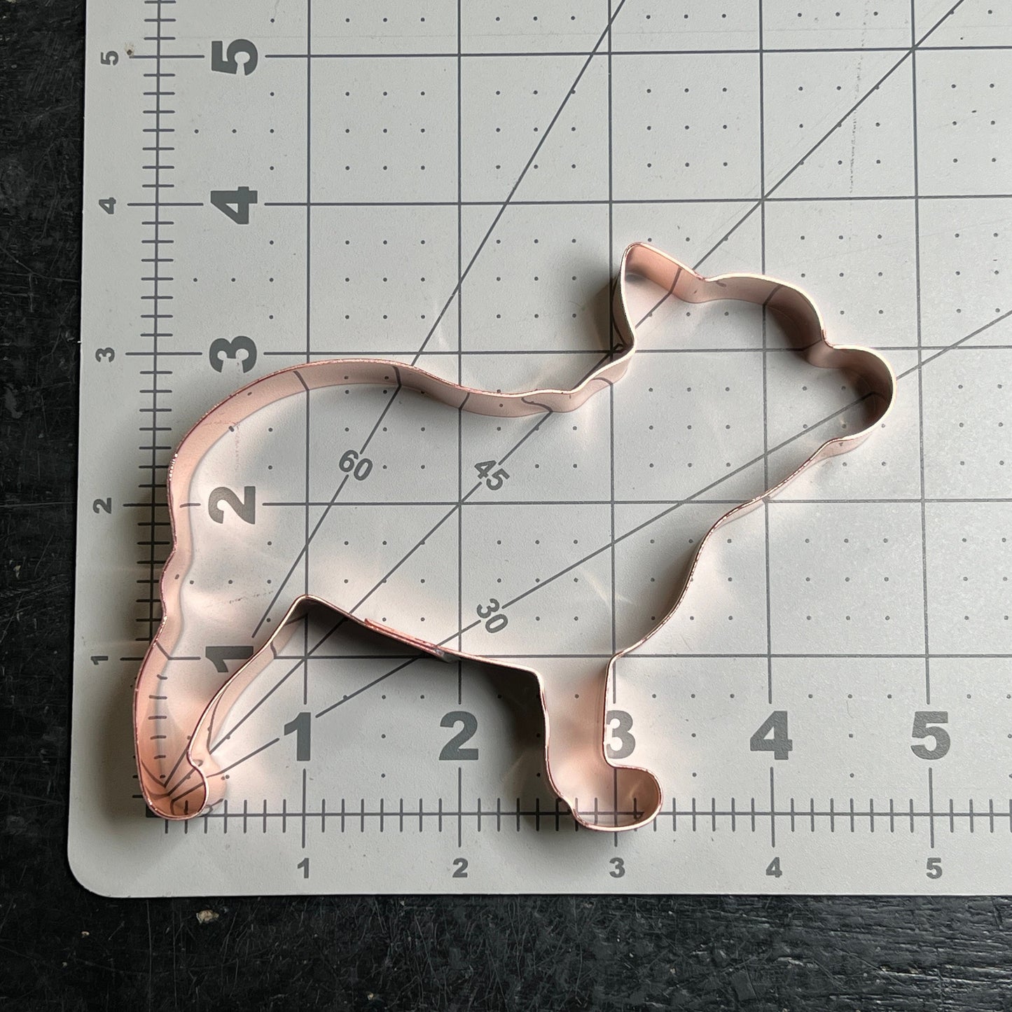 French Bulldog Dog Breed Cookie Cutter 4.75 x 3.75 inches - Handcrafted Copper by The Fussy Pup