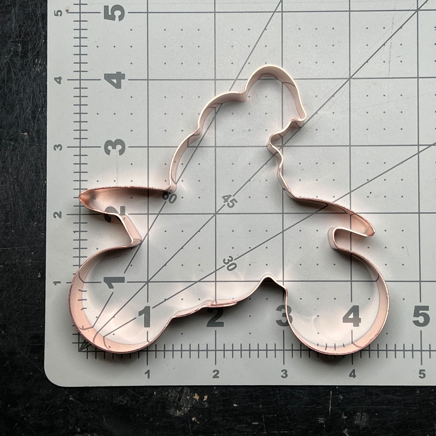 Dirt Bike Racer Cookie Cutter 4.5 x 4 inches, Handcrafted Copper by The Fussy Pup