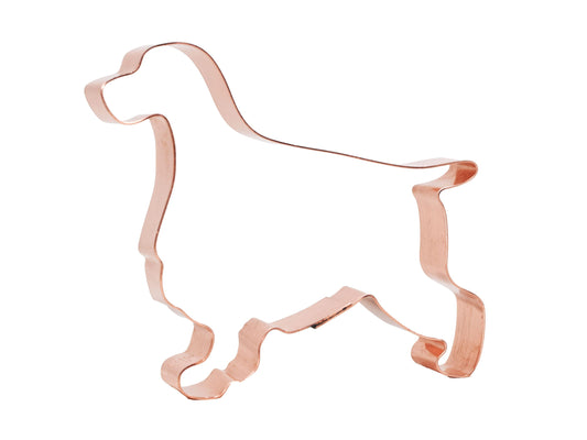 English Cocker Spaniel Dog Cookie Cutter 4.25 x 3.5 inches, Handcrafted Copper by The Fussy Pup