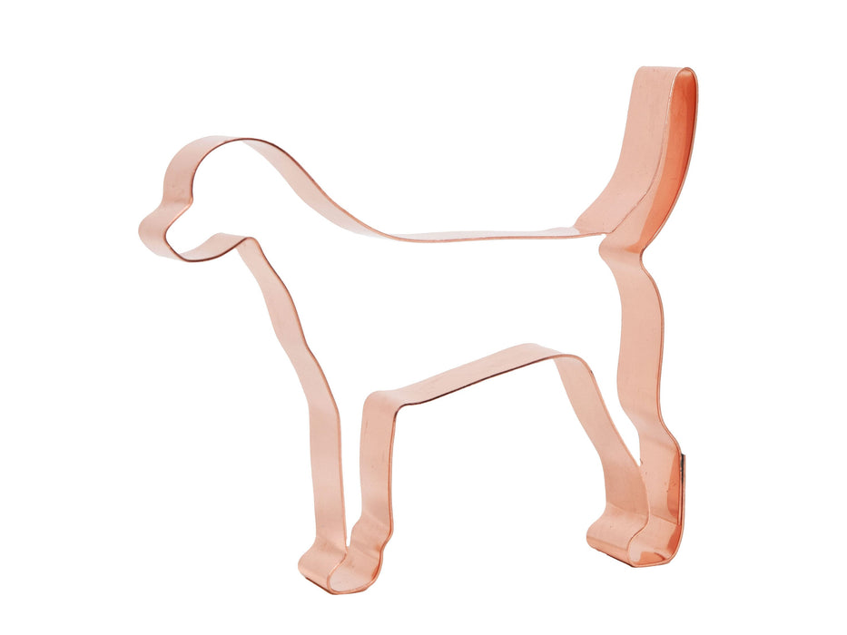 English Foxhound Dog Cookie Cutter 4.25 x 3.75 inches, Handcrafted Copper by The Fussy Pup