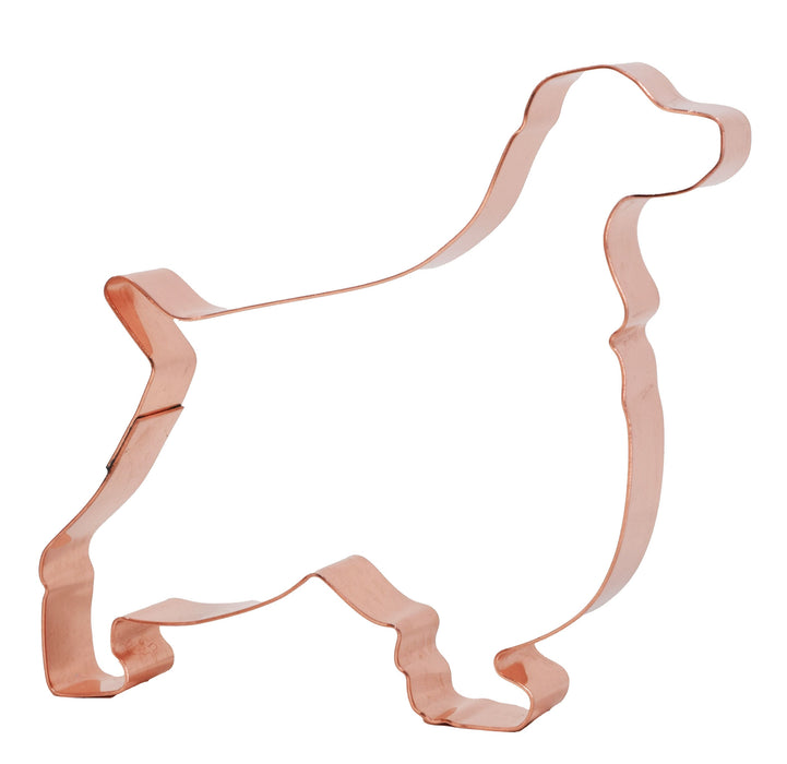 English Springer Spaniel Dog Cookie Cutter, 4.25 x 3.75 inches, Handcrafted Copper by The Fussy Pup