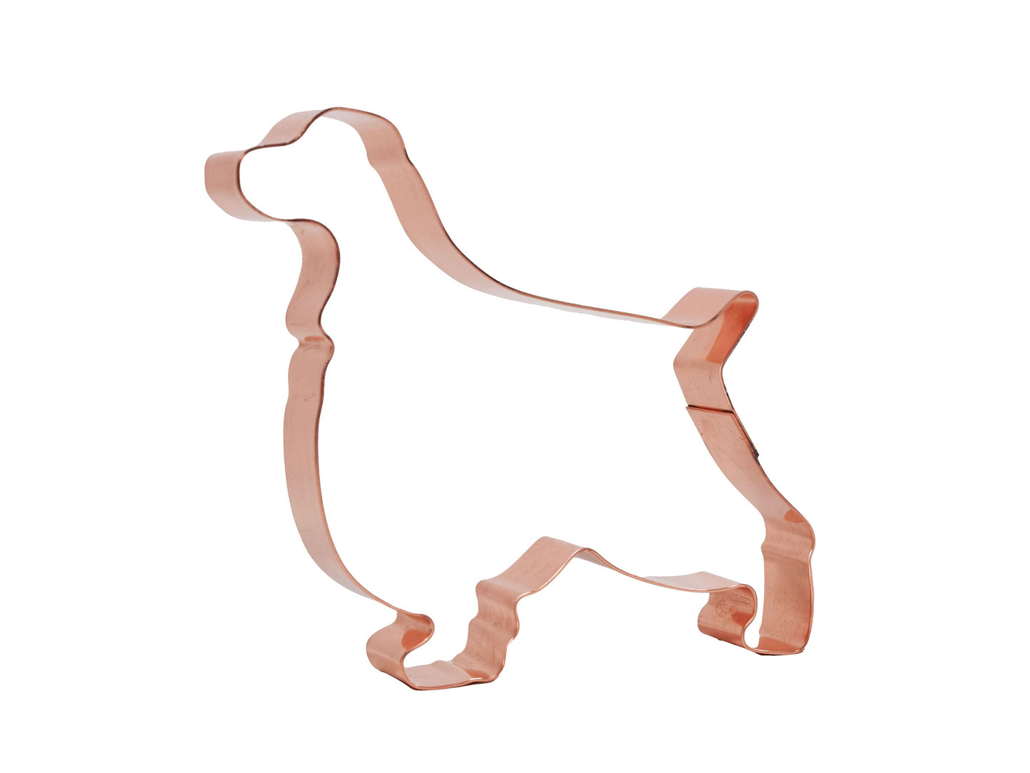 English Springer Spaniel Dog Cookie Cutter, 4.25 x 3.75 inches, Handcrafted Copper by The Fussy Pup