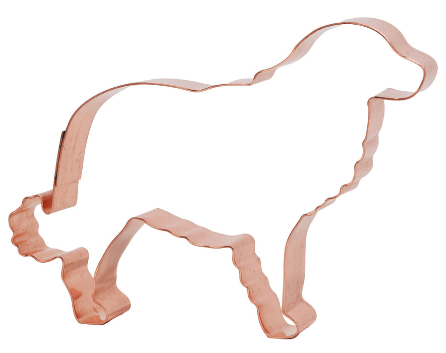 Estrela Mountain Dog Cookie Cutter, 4.75 x 3.25 inches, Handcrafted Copper by The Fussy Pup