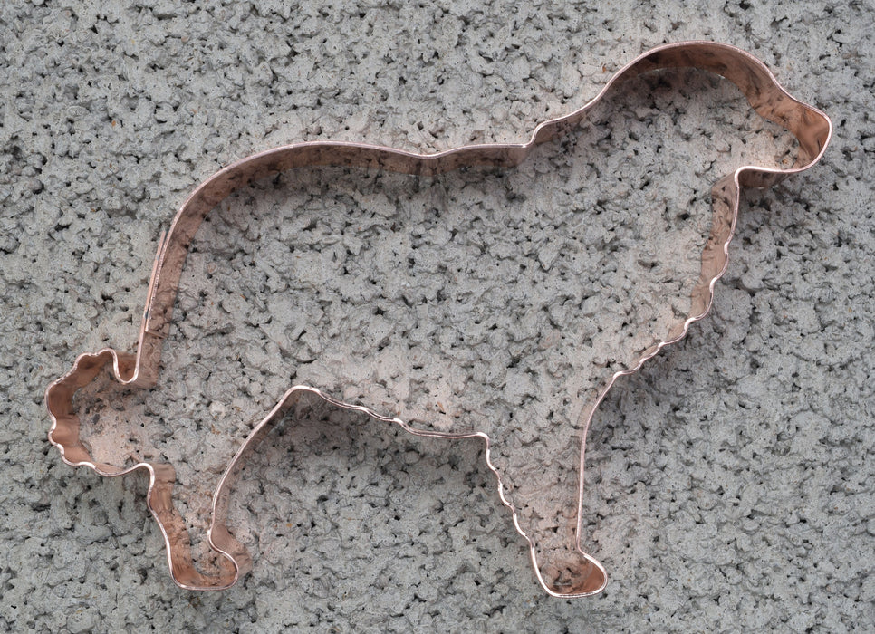 Estrela Mountain Dog Cookie Cutter, 4.75 x 3.25 inches, Handcrafted Copper by The Fussy Pup