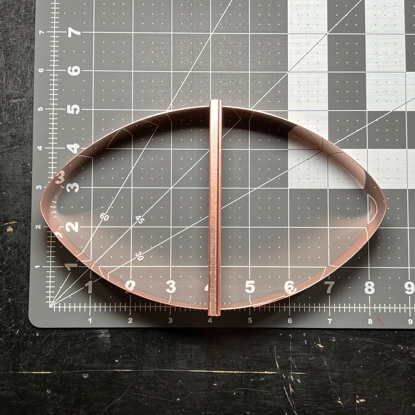 Big 8 Inch Heavy Duty Metal Football Cookie Cutter, Handcrafted Copper Cookie Cutter for Makers and Bakers by The Fussy Pup