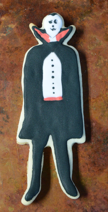 Standing Vampire with Cape ~ Copper  Halloween Cookie Cutter - Handcrafted by The Fussy Pup